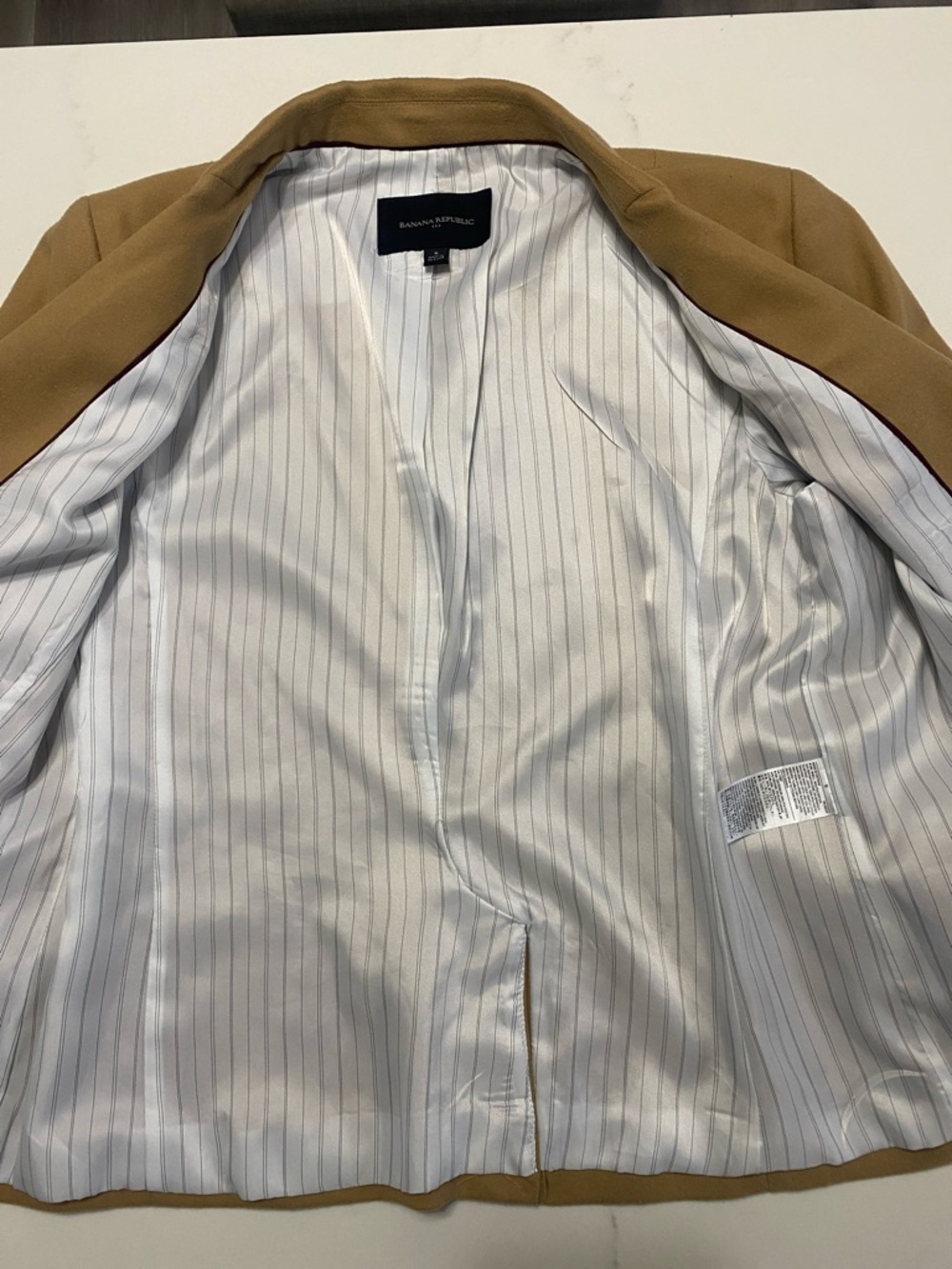 Banana Republic Camel/Tan Women's Single-Button Tailored Blazer - Picture 3 of 10